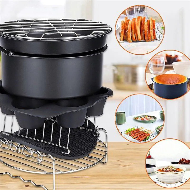 Комплект аксесоари за Air Fryer - 8 части