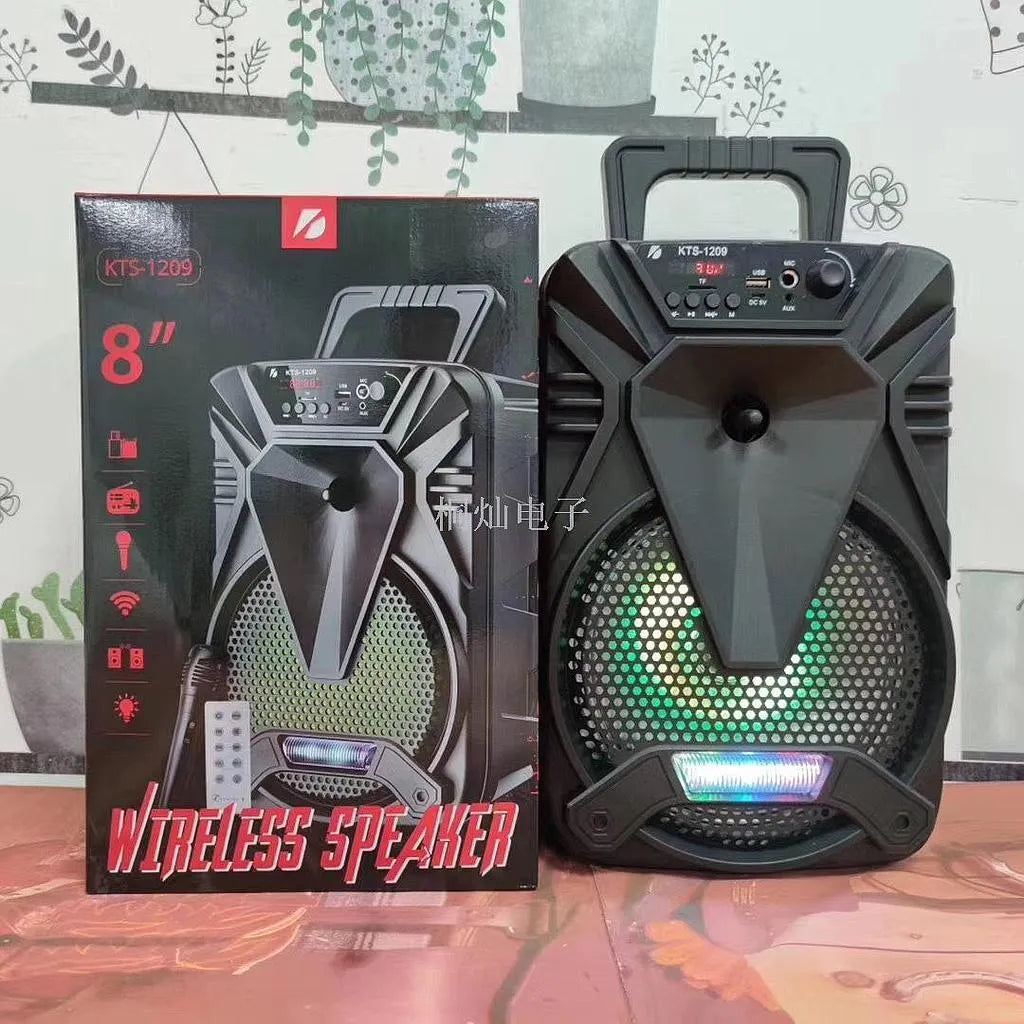 Bluetooth караоке тонколона 8" с микрофон KTS 1209 с обхват 25 м