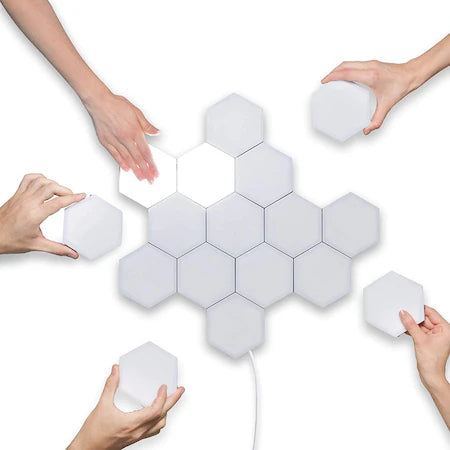 Квантова Светодиондна Шестоъгълна LED Лампа 5 Броя 12W