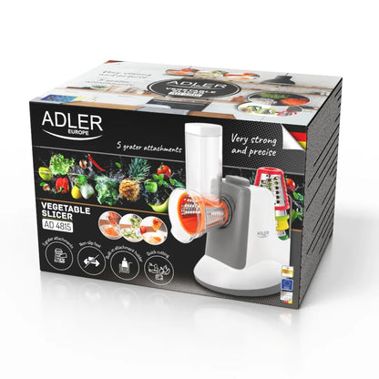 Електрическо ренде ADLER, 150W,  5 приставки, за зеленчуци, сирена, ядки