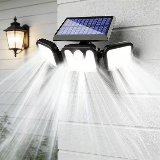 Мощна Соларна Лампа със Сензор – 3 Режима