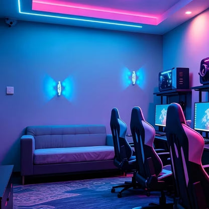 RGB LED Стенна Лампа с Двоен Светлинен Ефект