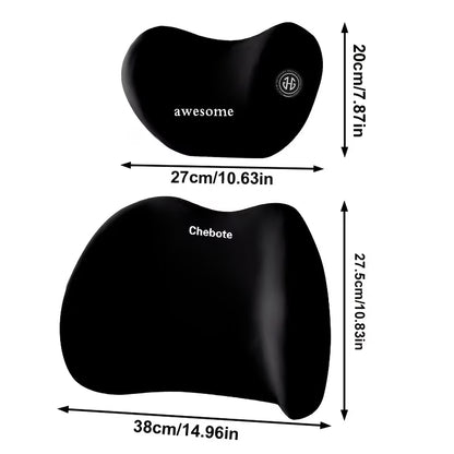 Комплект възглавница за врат + лумбална опора от мемори пяна