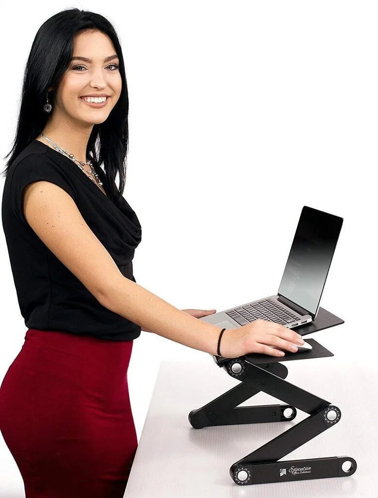 Сгъваема Маса за Лаптоп с 2 USB Охладителя и Поставка за Мишка
