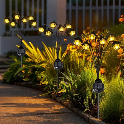 Соларни LED градински фенери със 6 светлини