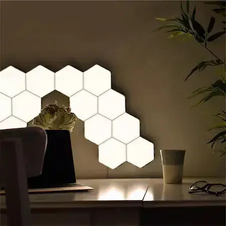Квантова Светодиондна Шестоъгълна LED Лампа 5 Броя 12W