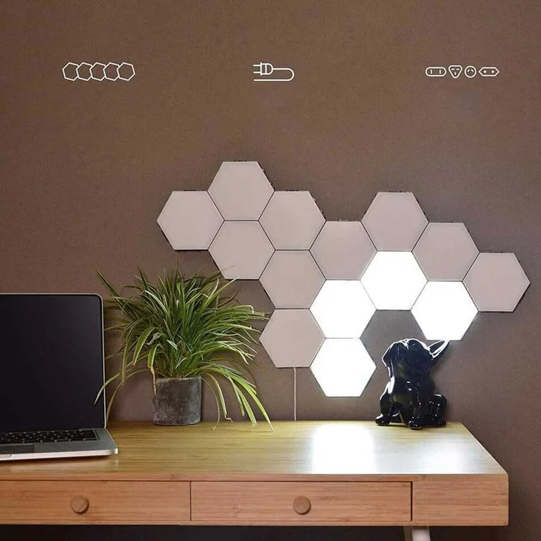Квантова Светодиондна Шестоъгълна LED Лампа 5 Броя 12W