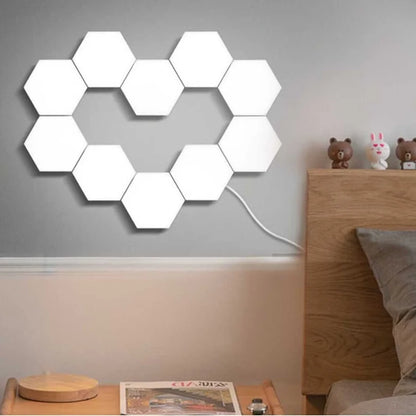 Квантова Светодиондна Шестоъгълна LED Лампа 5 Броя 12W