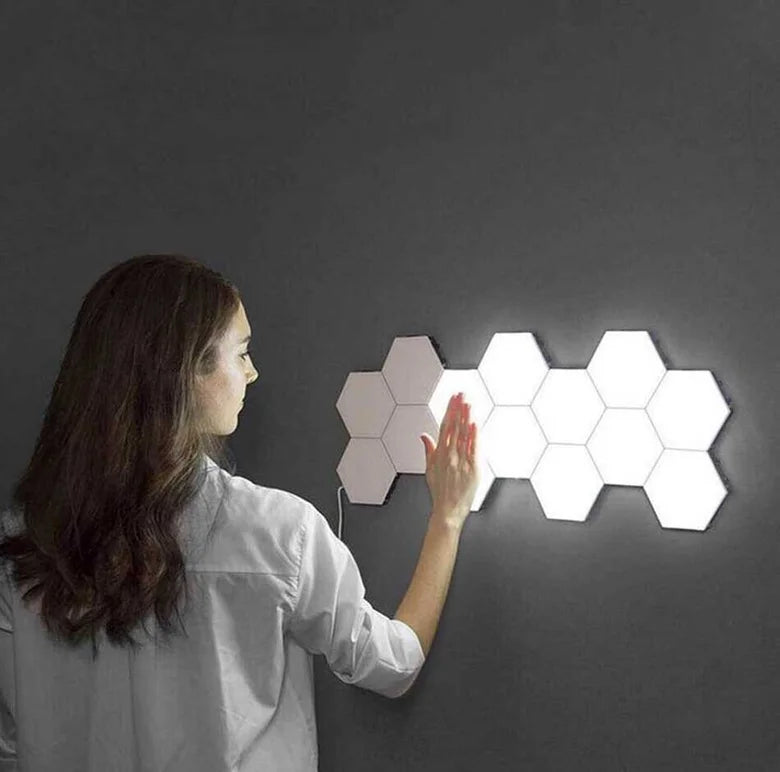Квантова Светодиондна Шестоъгълна LED Лампа 5 Броя 12W