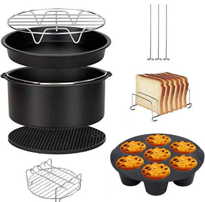 Комплект аксесоари за Air Fryer - 8 части