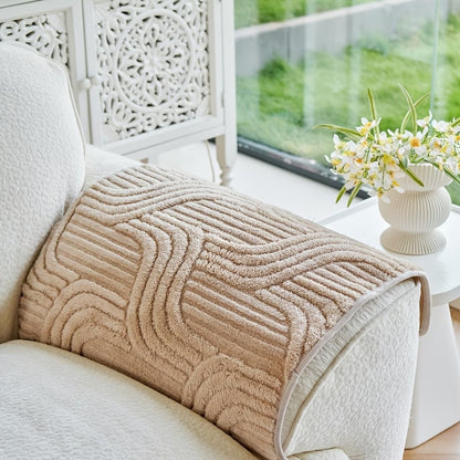 Луксозен плюшен калъф за диван