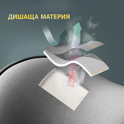 Комплект възглавница за врат + лумбална опора от мемори пяна