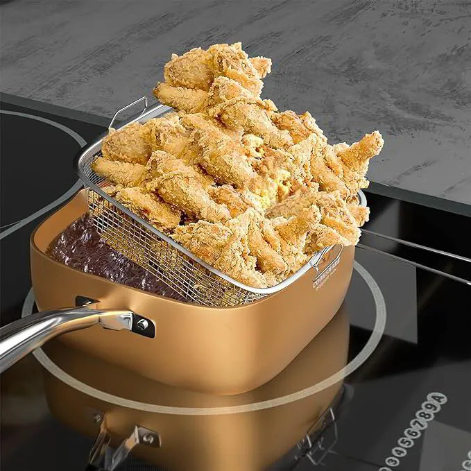 Copper Chef Квадратен Тиган с незалепващо покритие 5-в-1