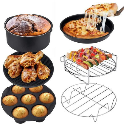 Комплект аксесоари за Air Fryer - 8 части