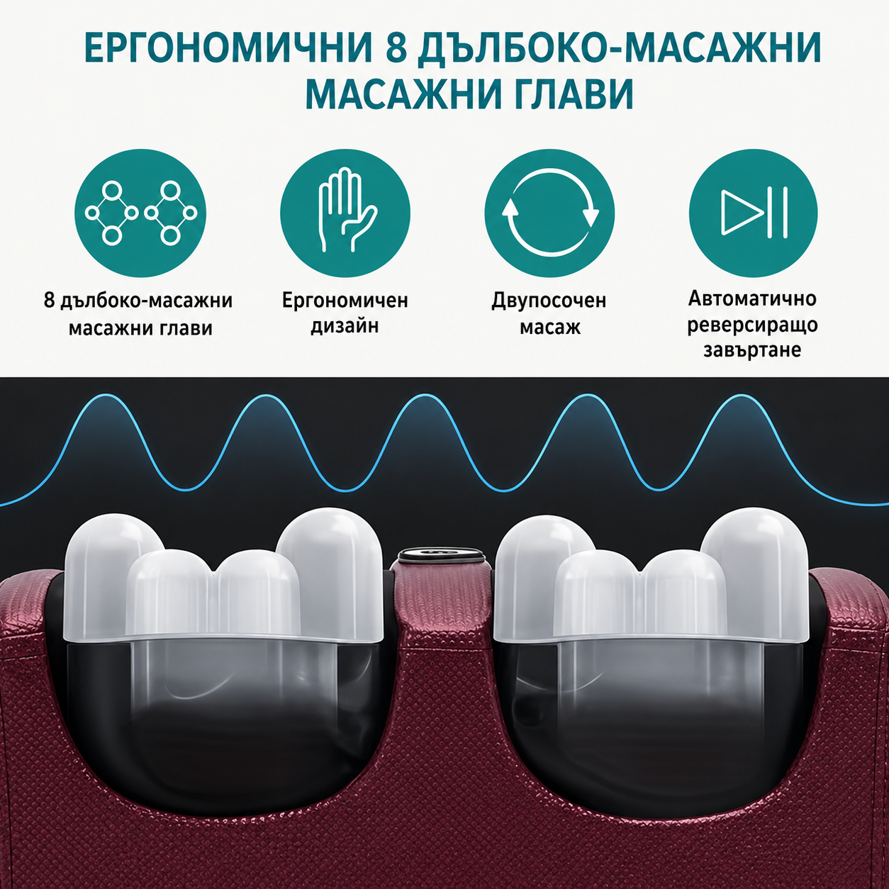 Масажор за Крака с Подгряване, Дълбок Масаж и Компресия