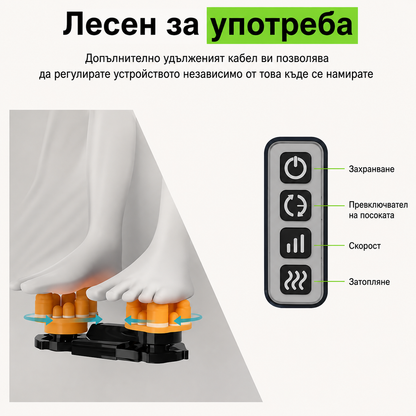 Масажор за Крака с Подгряване, Дълбок Масаж и Компресия