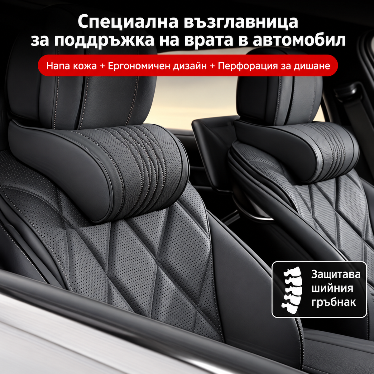 Възглавничка за Врат за Автомобил от Напа Кожа