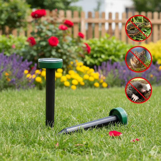 1+1 Соларен Ултразвуков Уред против гризачи, мишки, змии, насекоми