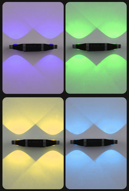 RGB LED Стенна Лампа с Двоен Светлинен Ефект