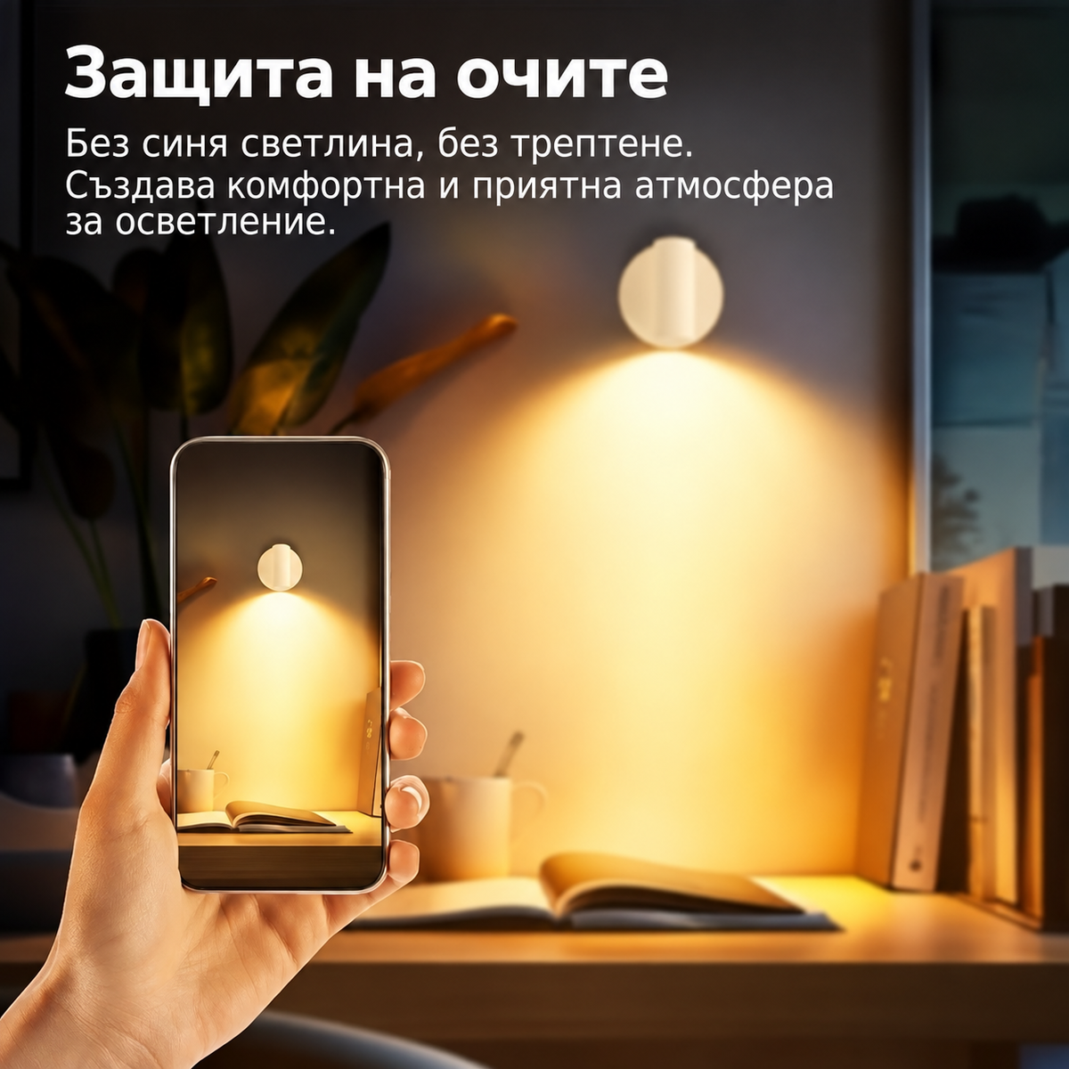 Магнитна LED Стенна Лампа със Сензор за Движение