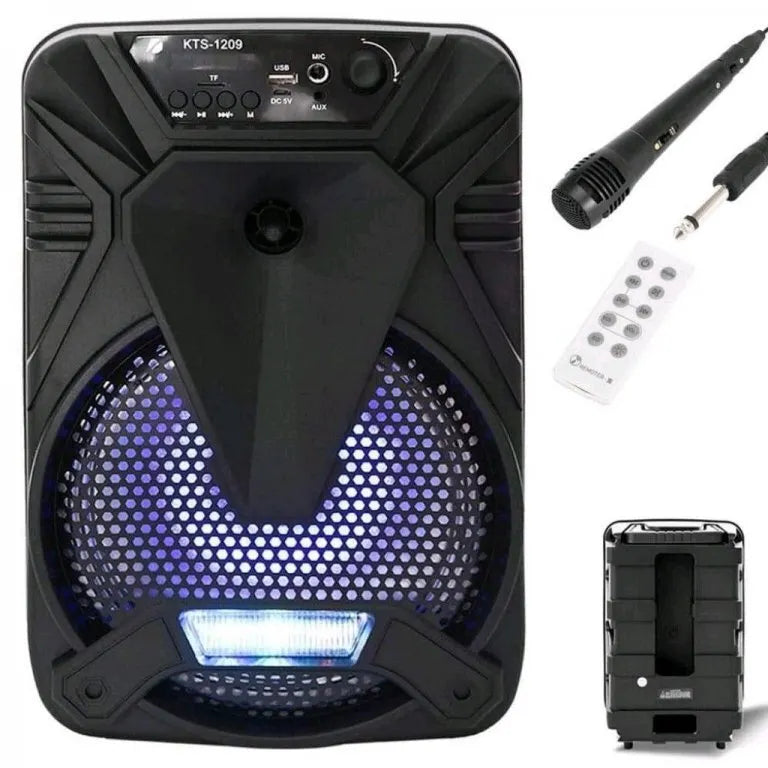 Bluetooth караоке тонколона 8" с микрофон KTS 1209 с обхват 25 м