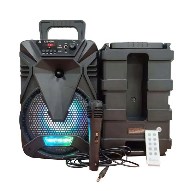 Bluetooth караоке тонколона 8" с микрофон KTS 1209 с обхват 25 м