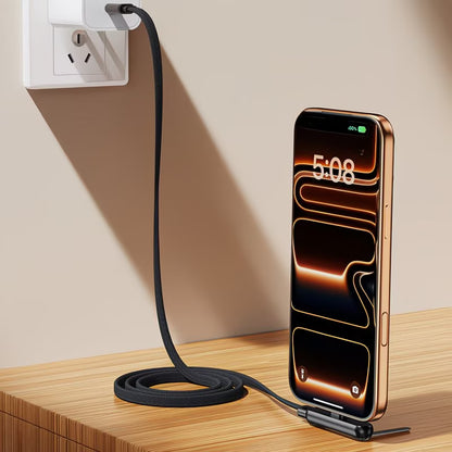 USB-C Кабел за Бързо Зареждане 240W с вградена 360° метална стойка