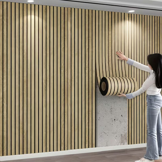 3D Самозалепващи Стенни Панели с Дървесен Ефект