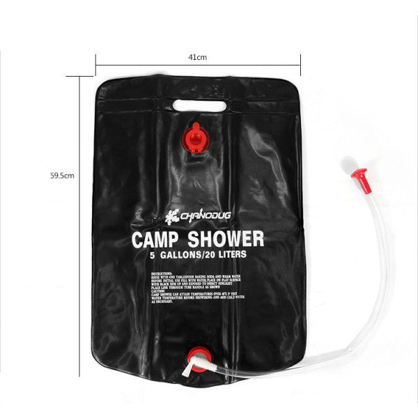 Душ за Къмпинг със Соларно Загряване