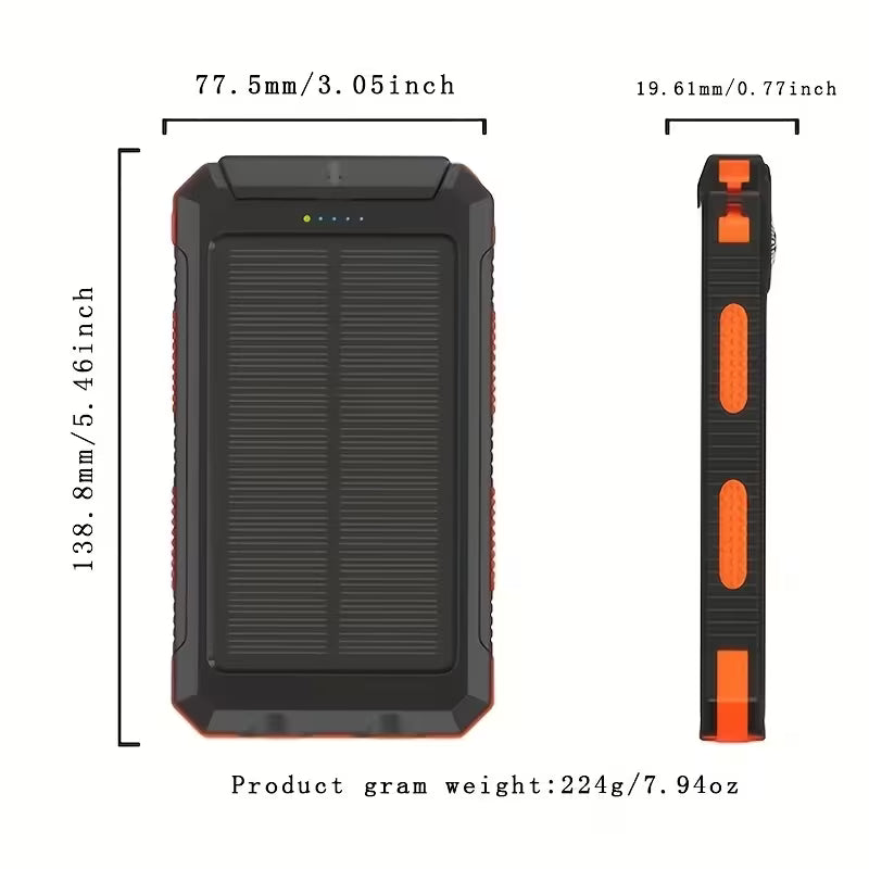 Соларна външна батерия 30000mAh