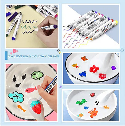 Магически водни флумастри, Magic pens, 11 броя, Подарък лъжичка