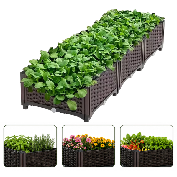 Модулна Повдигната Леха - 120x40x22 см