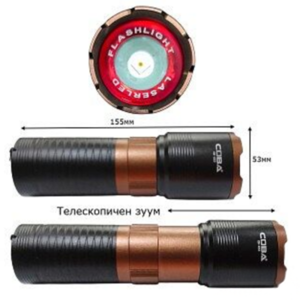 Мощен LED Фенер – 2000 м обхват