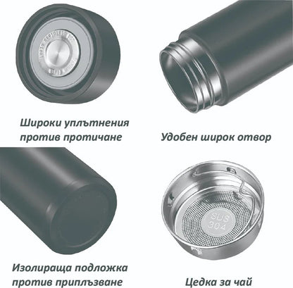 Термос с LED дисплей - 500мл